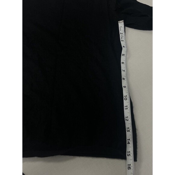 Neiman Marcus The Cashmere Collection Black Silk Long Sleeve (L) Career Classy - Picture 7 of 15